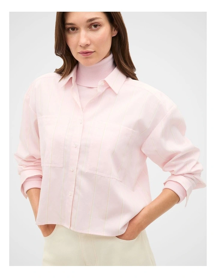 Cotton Cropped Shirt image 1