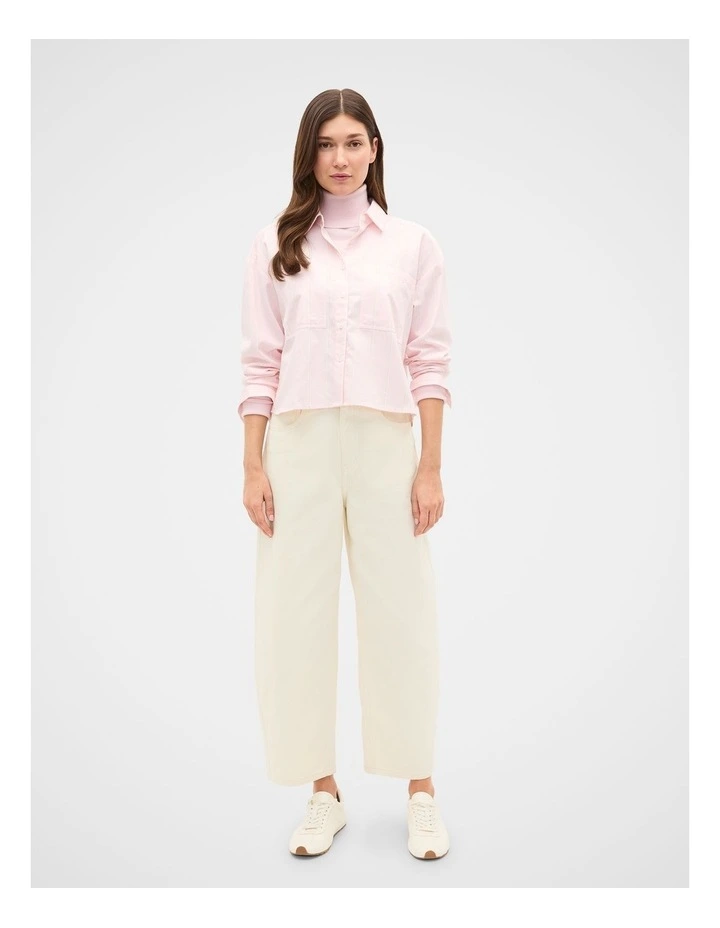 Cotton Cropped Shirt image 4