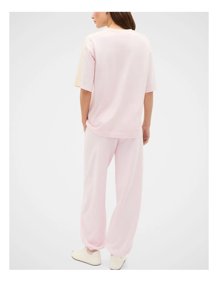 Contrast Sleeve Panel Boxy Tee image 2