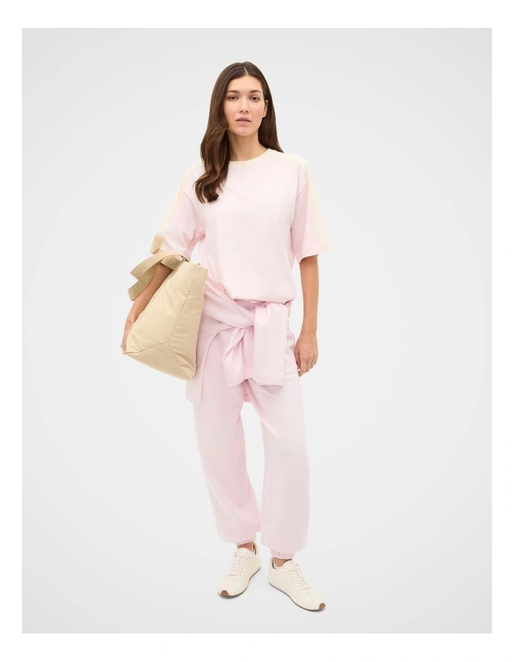 Contrast Sleeve Panel Boxy Tee image 3
