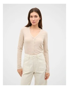 Australian Merino Cropped Cardigan