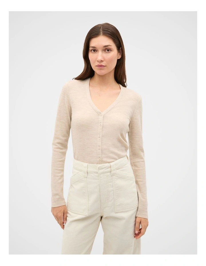 Australian Merino Cropped Cardigan image 1