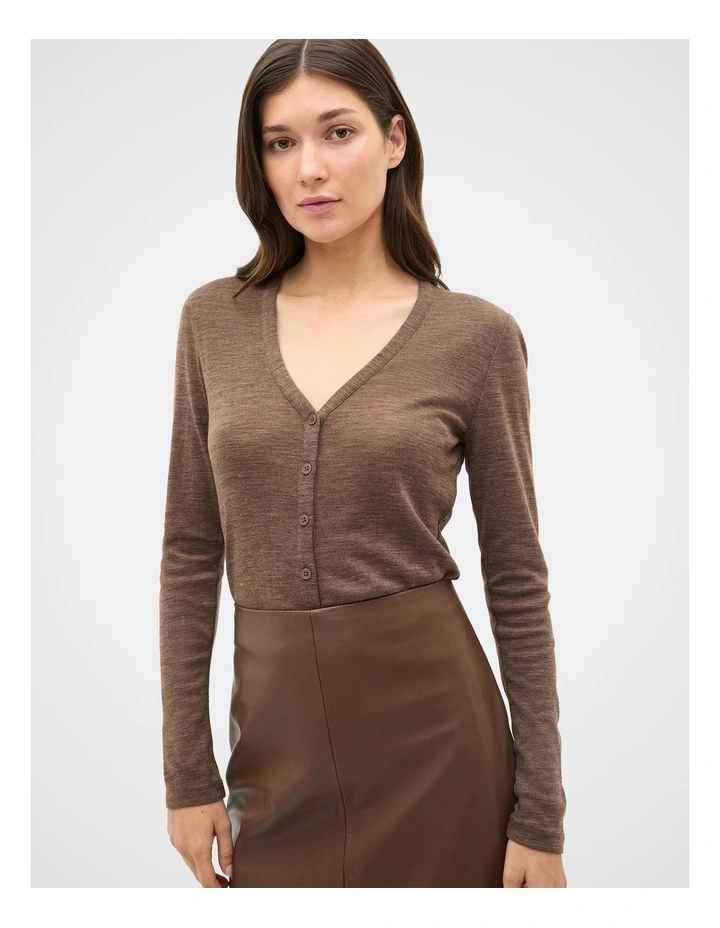 Australian Merino Cropped Cardigan image 1