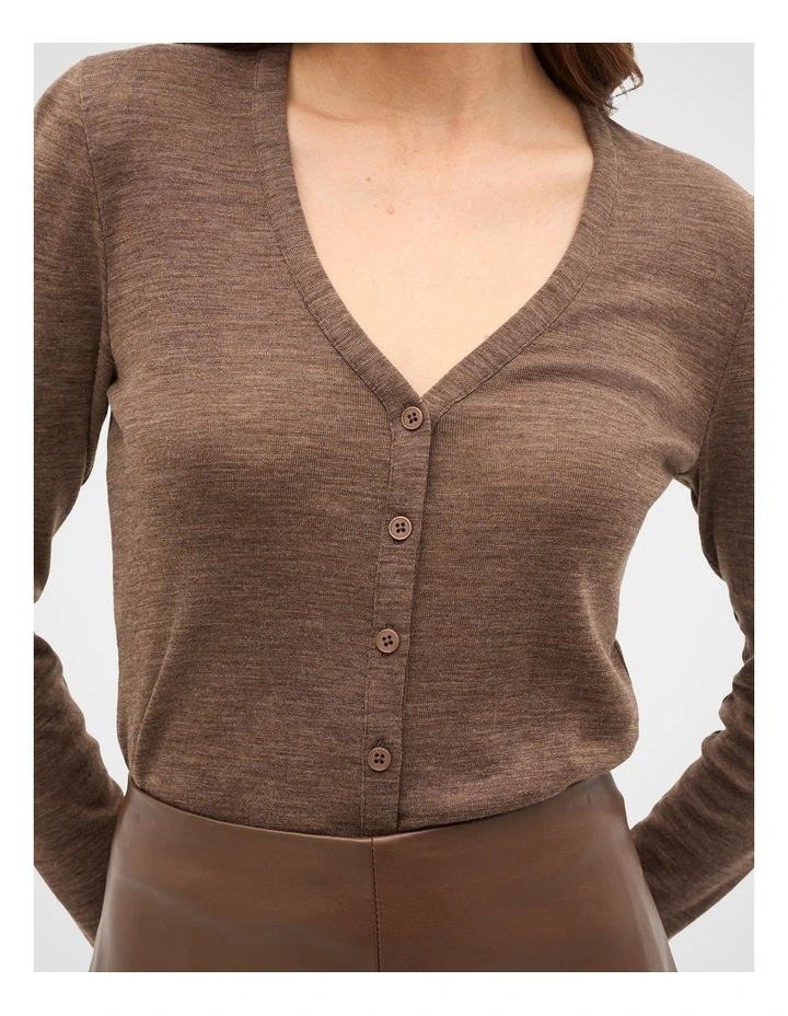 Australian Merino Cropped Cardigan image 4