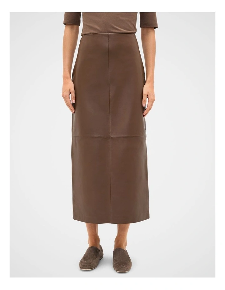 Leather Column Skirt image 1