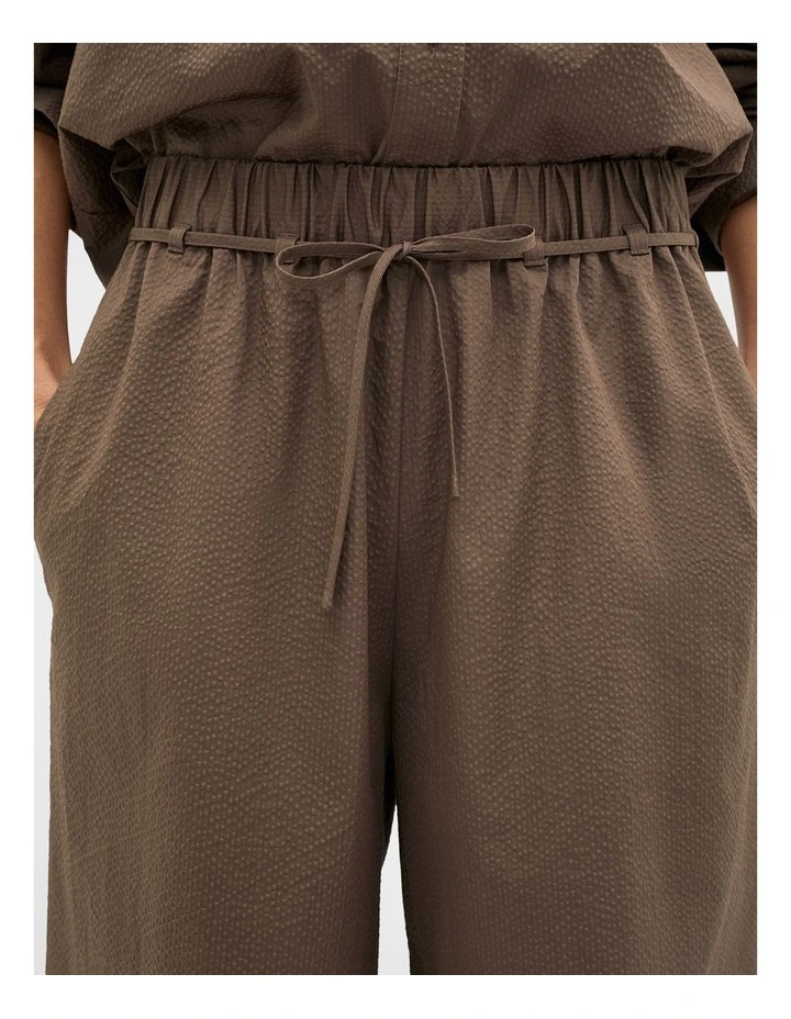 Textured Wide Leg Pant image 3