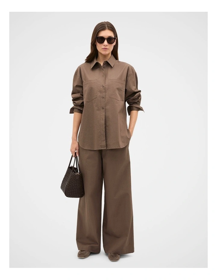 Textured Wide Leg Pant image 4