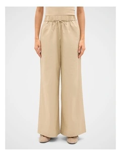 Textured Wide Leg Pant
