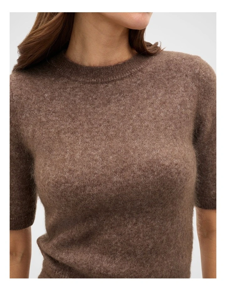 Fluffy Knit Slouch Tee image 4