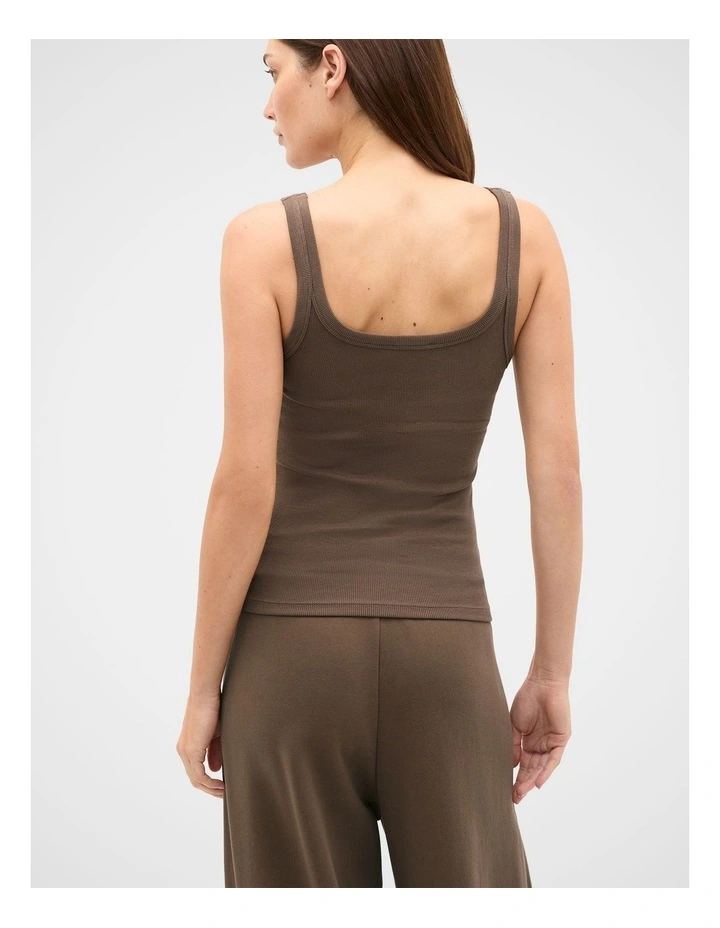 Core Heritage Rib Tank in Chestnut image 4