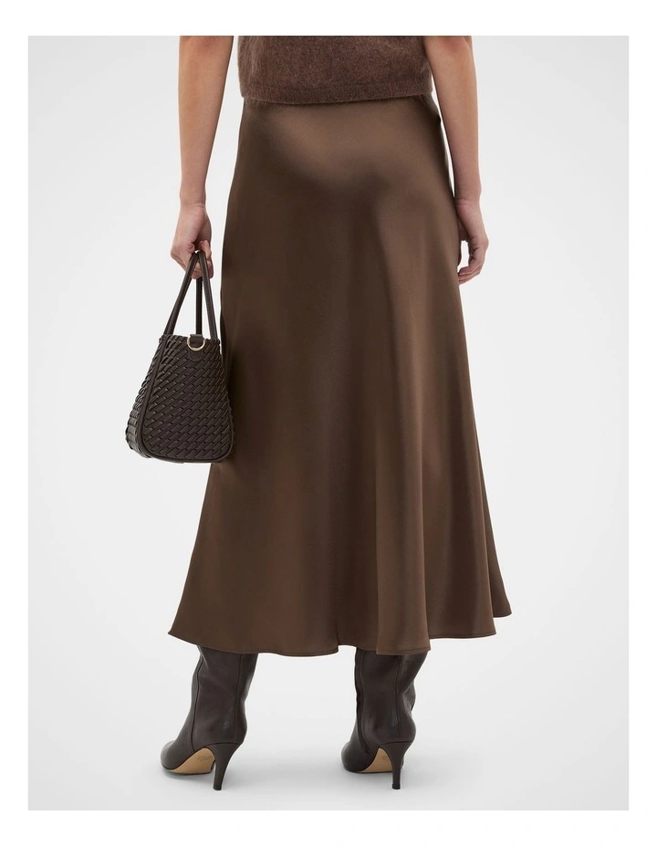 Satin Midi Skirt image 2
