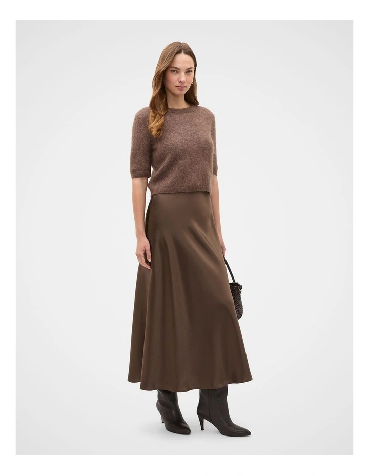 Satin Midi Skirt image 4