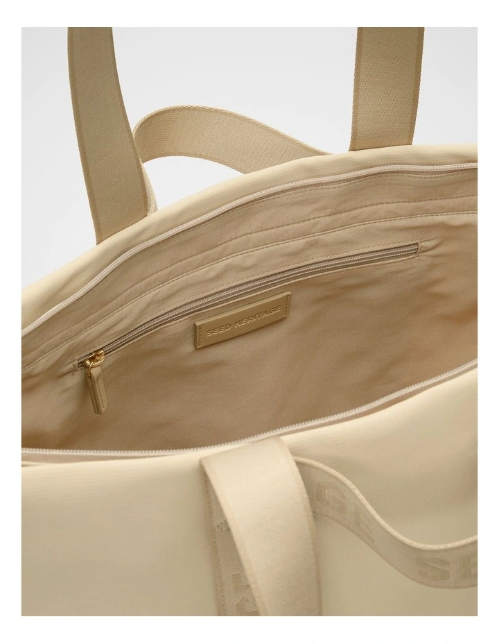 Seed Weekend Tote in Cashew Cream image 4