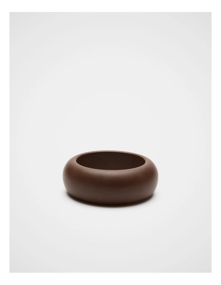 Opaque Resin Bangle in Chestnut image 1