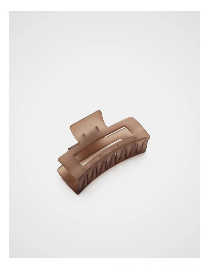 Rectangle Hair Claw in Chestnut image 1