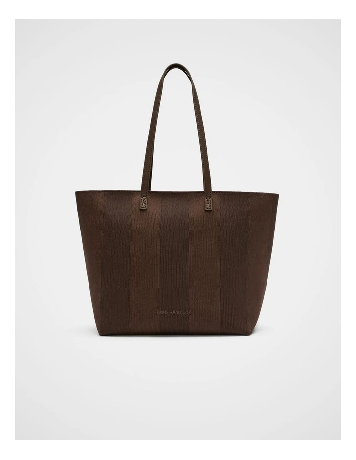 Knitted Carry All Tote in Chestnut image 1