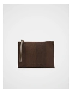 Knitted Pouch in Chestnut
