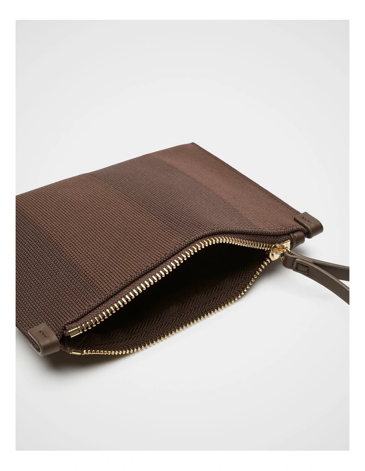 Knitted Pouch in Chestnut image 2