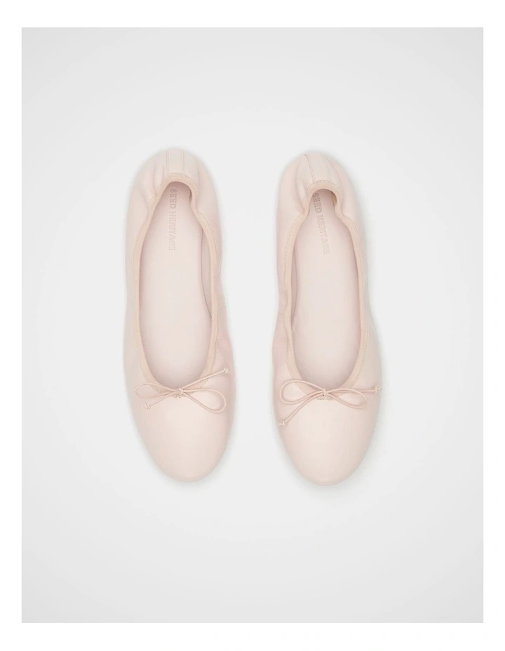 Rae Elasticated Ballet Flat in Primrose image 3