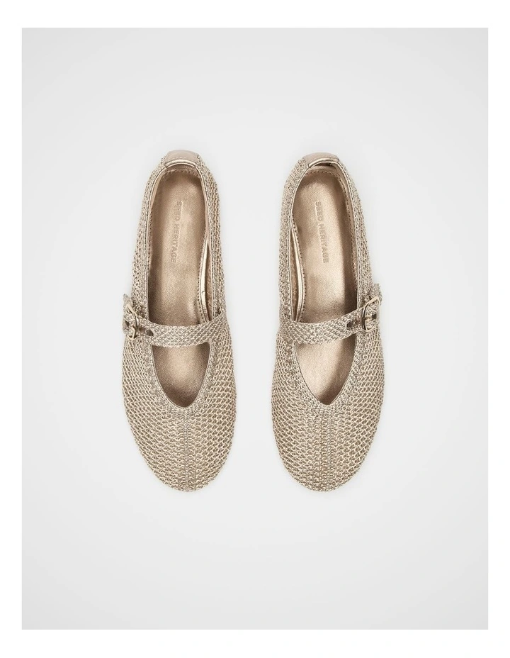 Mara Crochet Ballet Flat in Primrose image 3