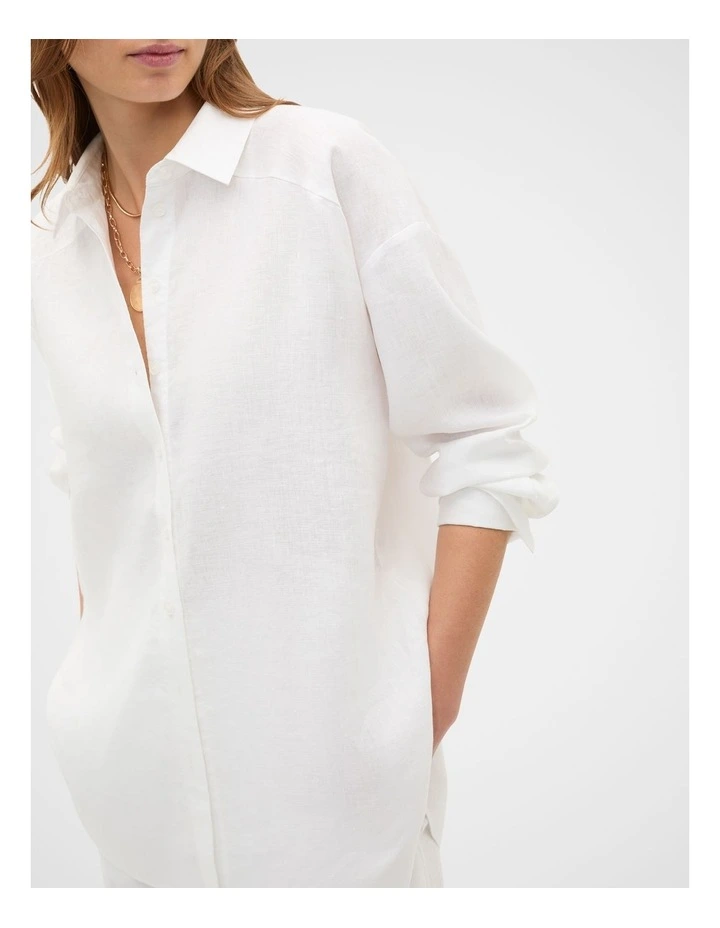 Core Linen Oversized Shirt image 2