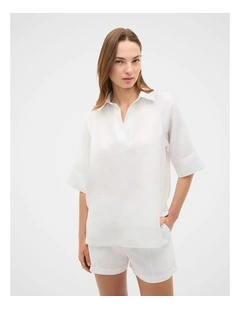 Core Linen Half Placket Popover
