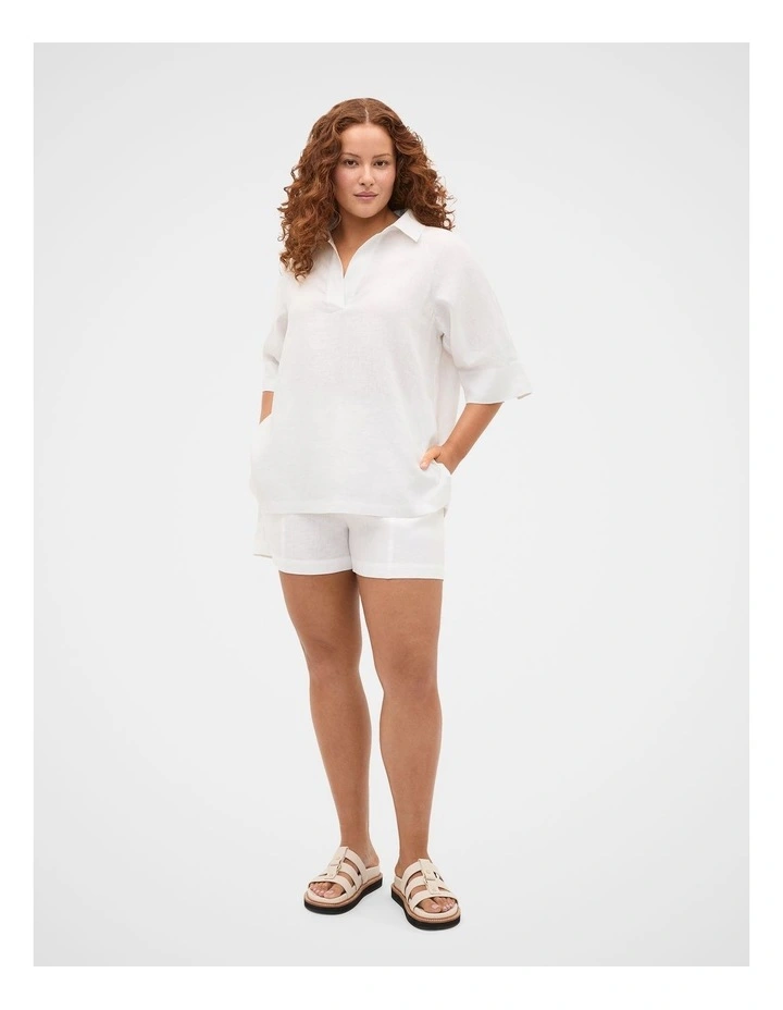 Core Linen Half Placket Popover image 5