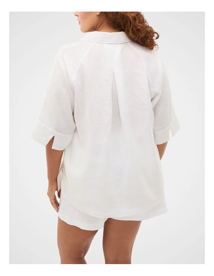 Core Linen Half Placket Popover image 7