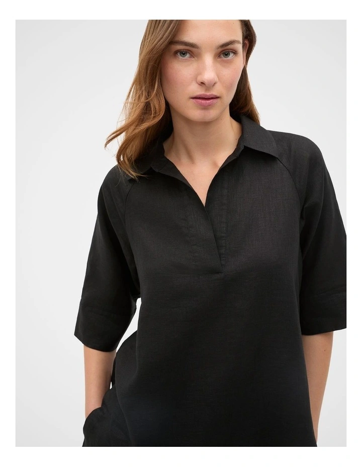 Core Linen Half Placket Popover image 2