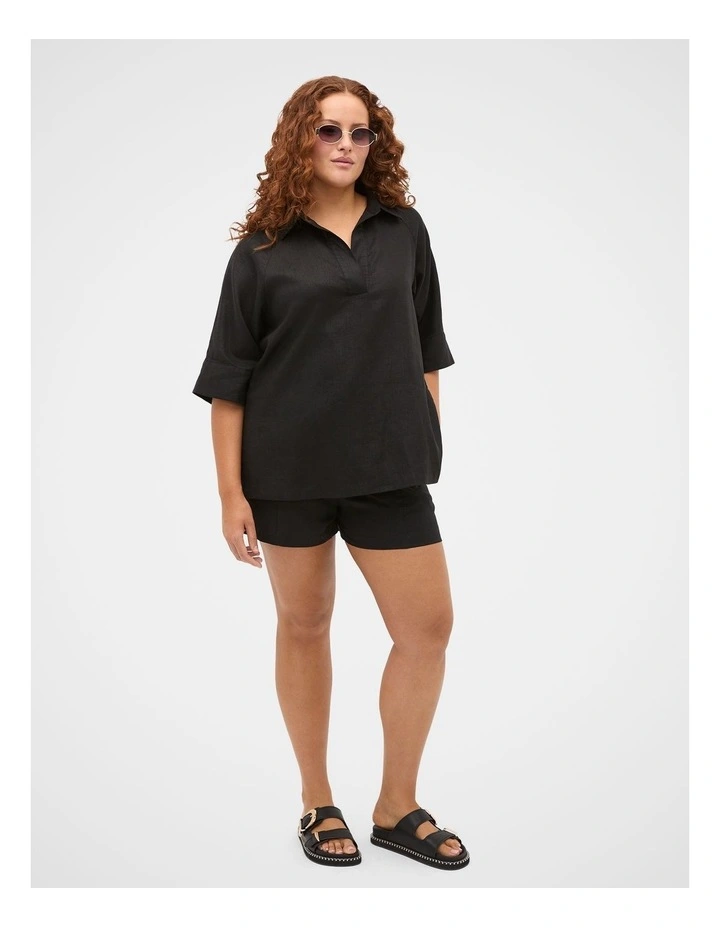 Core Linen Half Placket Popover image 7