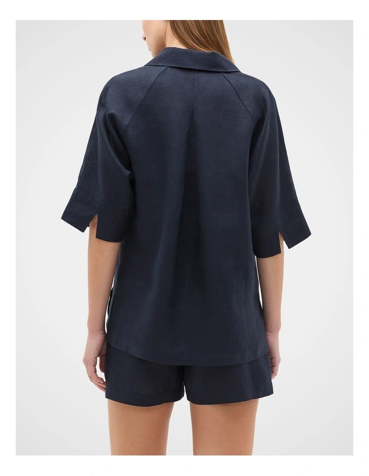 Core Linen Half Placket Popover image 3