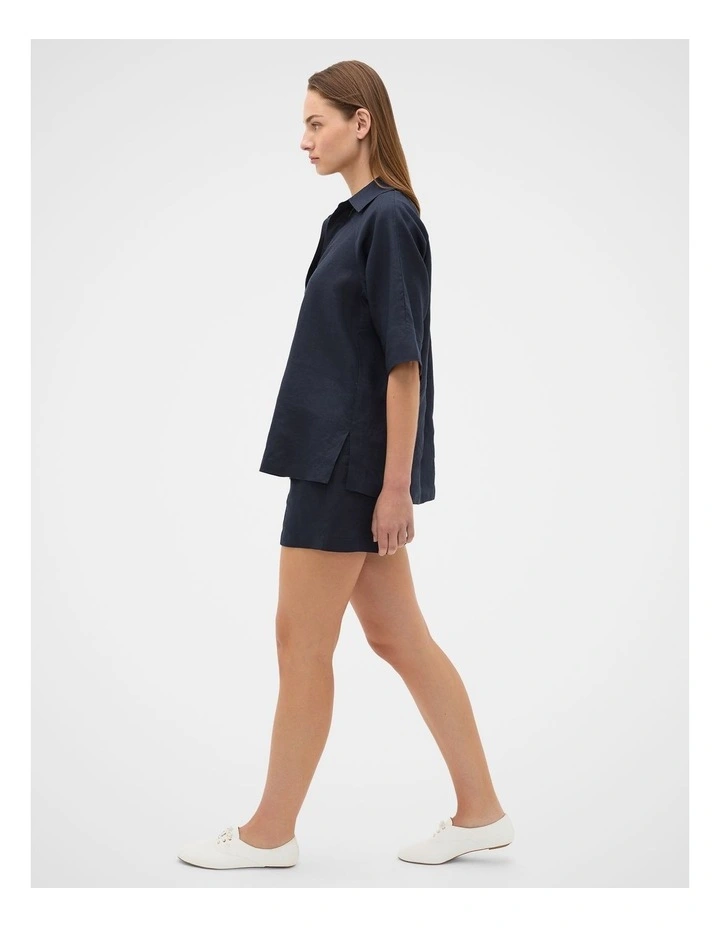 Core Linen Half Placket Popover image 4