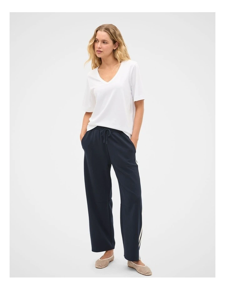 Cotton V Neck Relaxed Tee image 3