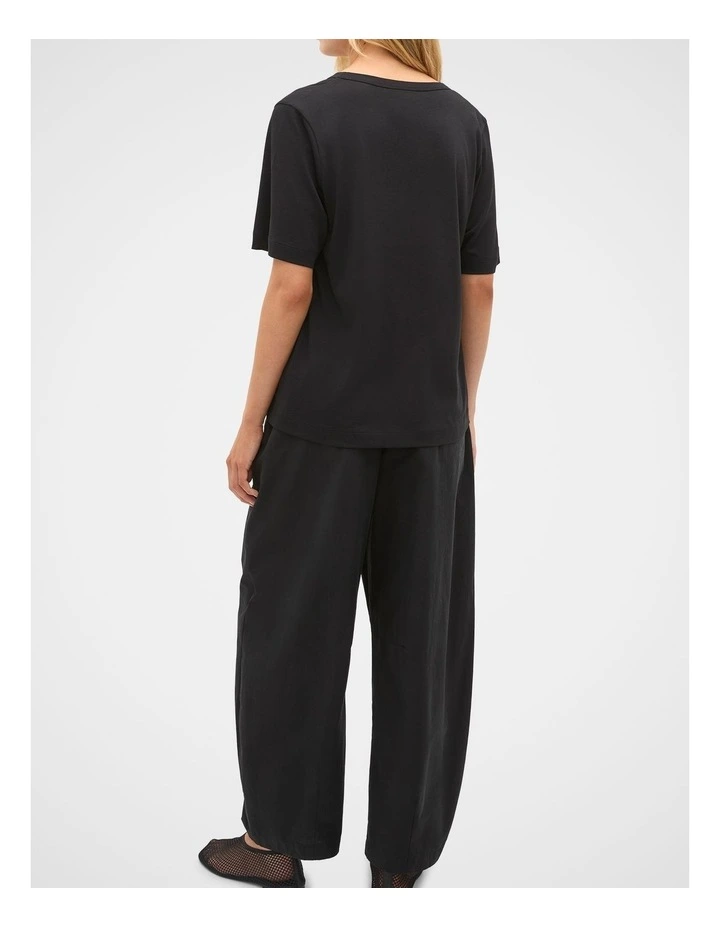 Cotton V Neck Relaxed Tee image 4