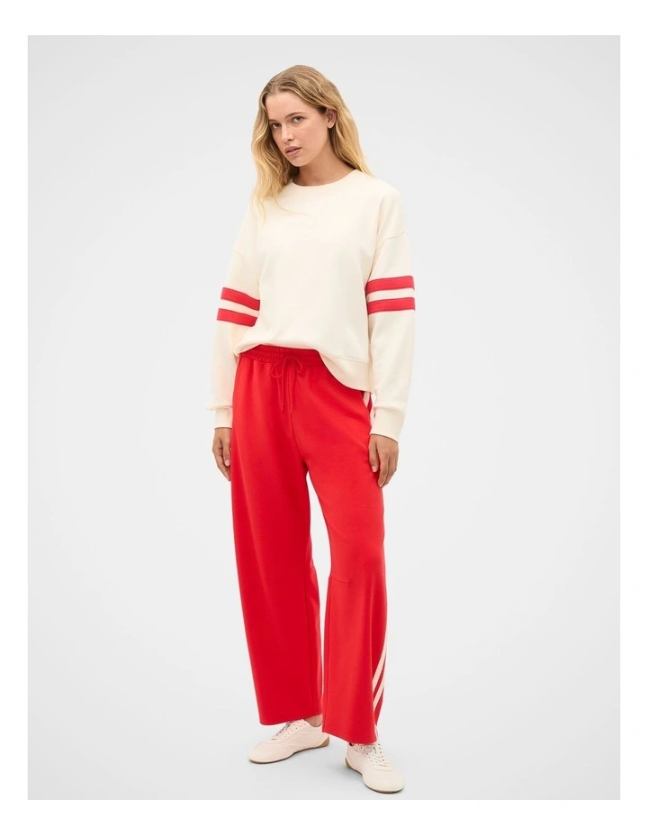 Contrast Detail Crew Neck Sweat image 4