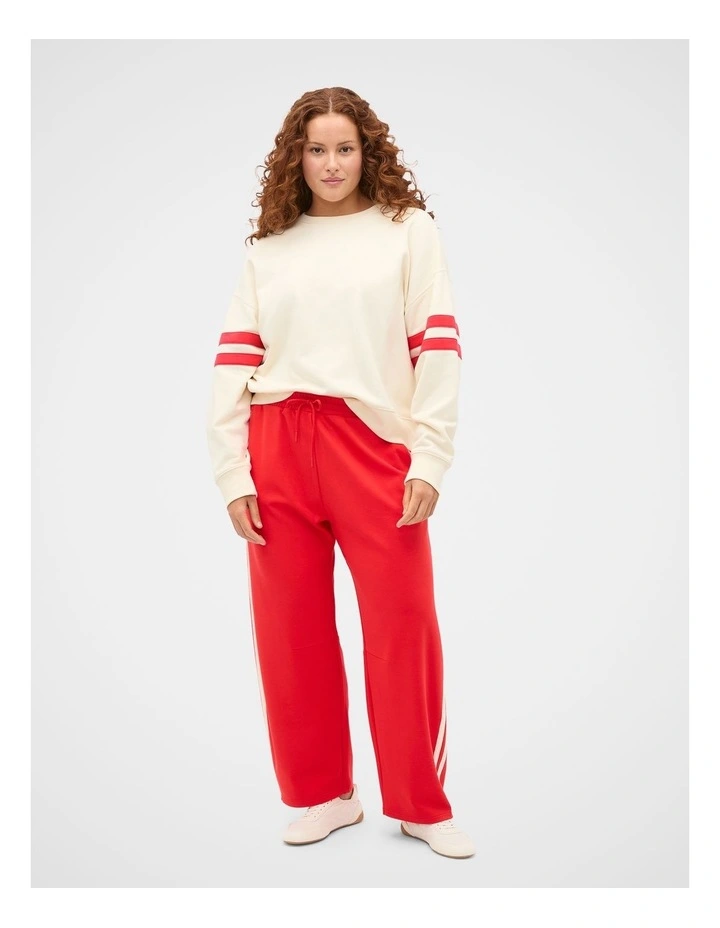 Contrast Detail Crew Neck Sweat image 5