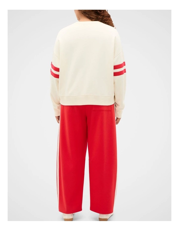 Contrast Detail Crew Neck Sweat image 6