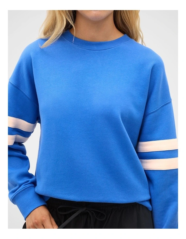 Contrast Detail Crew Neck Sweat image 4