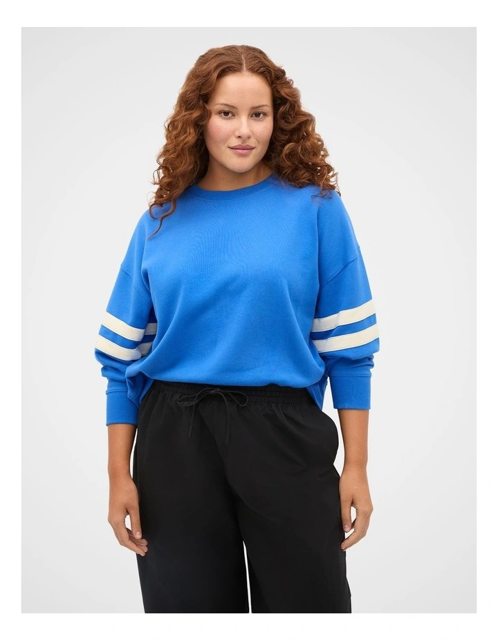 Contrast Detail Crew Neck Sweat image 5