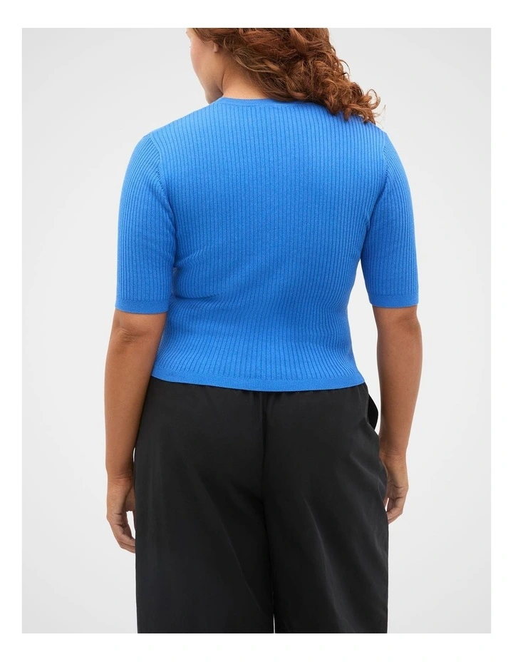 Cotton Blend Rib Knit Top image 7