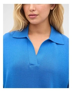 Relaxed Polo Knit