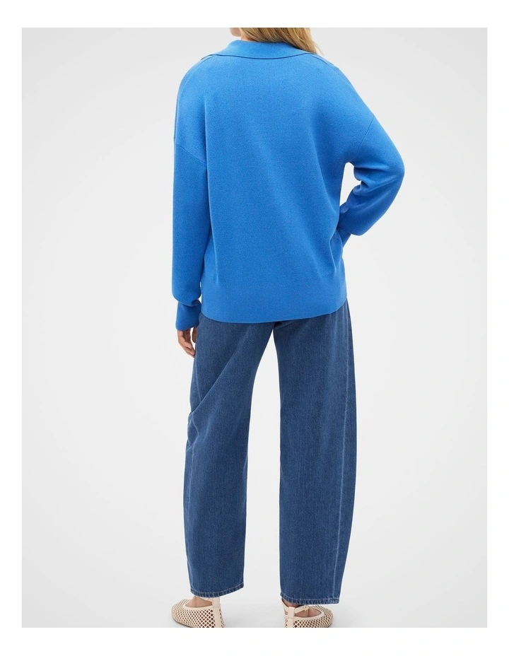 Relaxed Polo Knit image 3