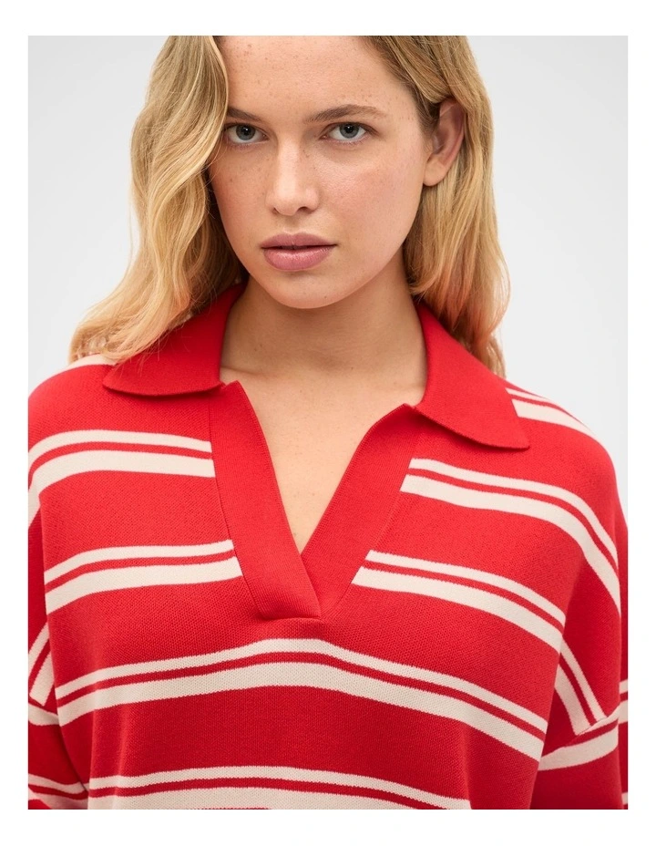 Relaxed Polo Knit image 3
