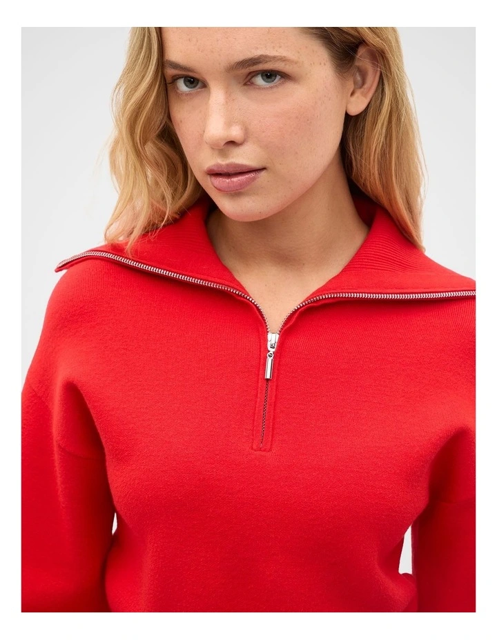 Double Knit Crop Zip Through image 2