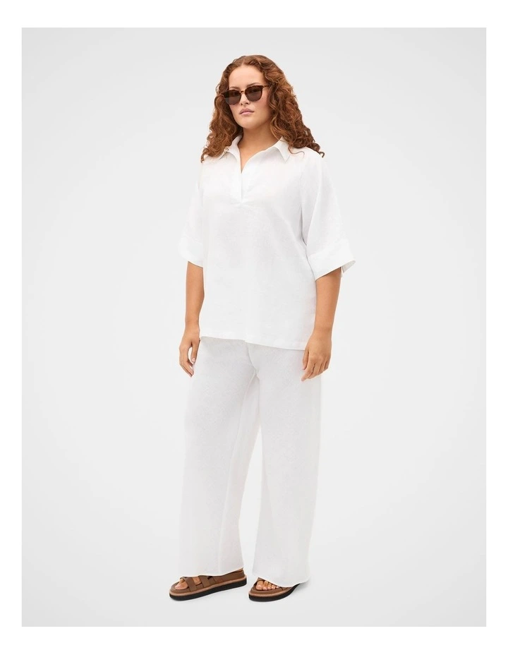 Core Linen Easy Wide Leg Pant image 5