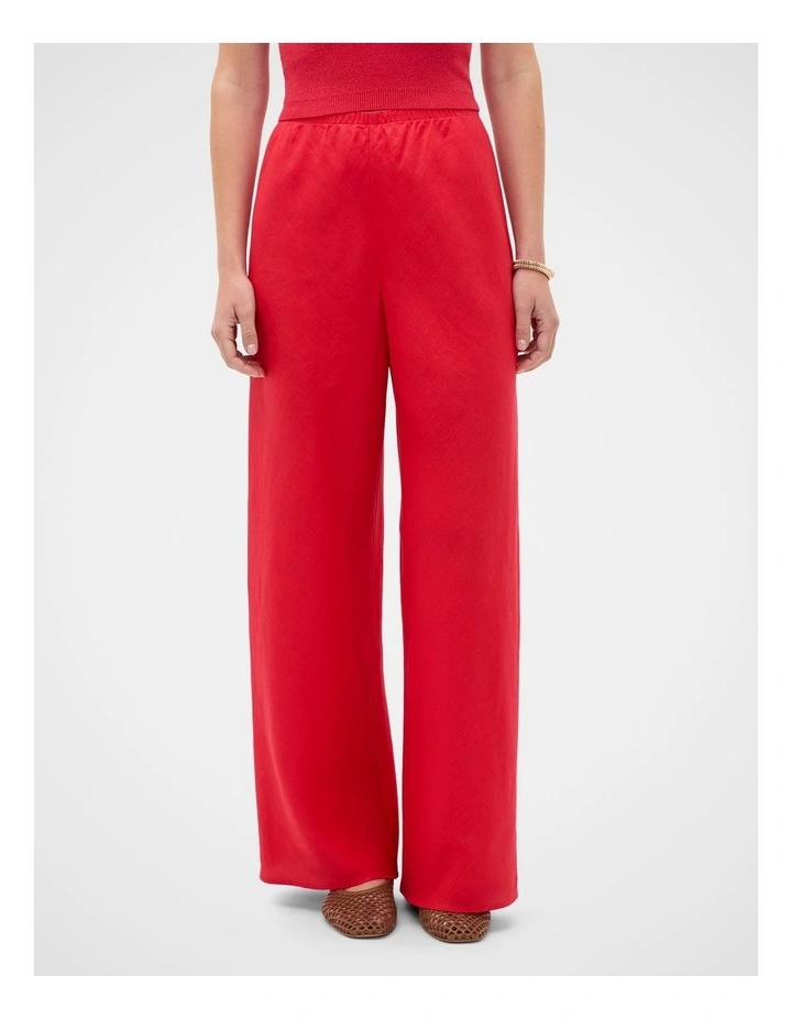 Core Linen Easy Wide Leg Pant image 1