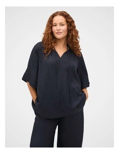 Textured Satin Blouse