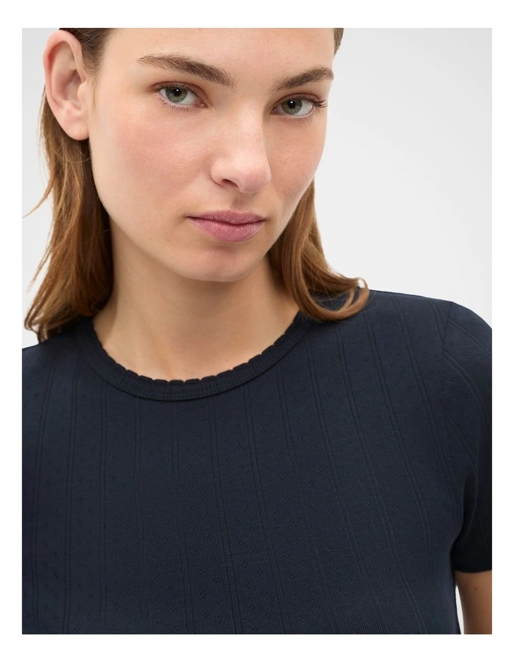 Pointelle Neat Tee image 2