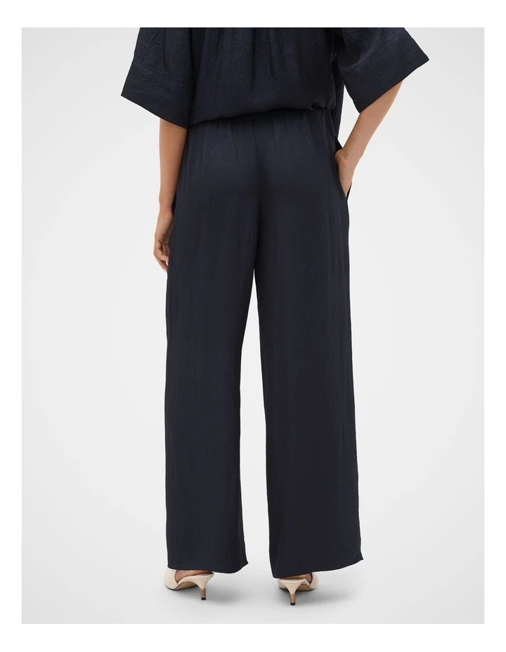 Textured Satin Easy Wide Leg Pant image 2