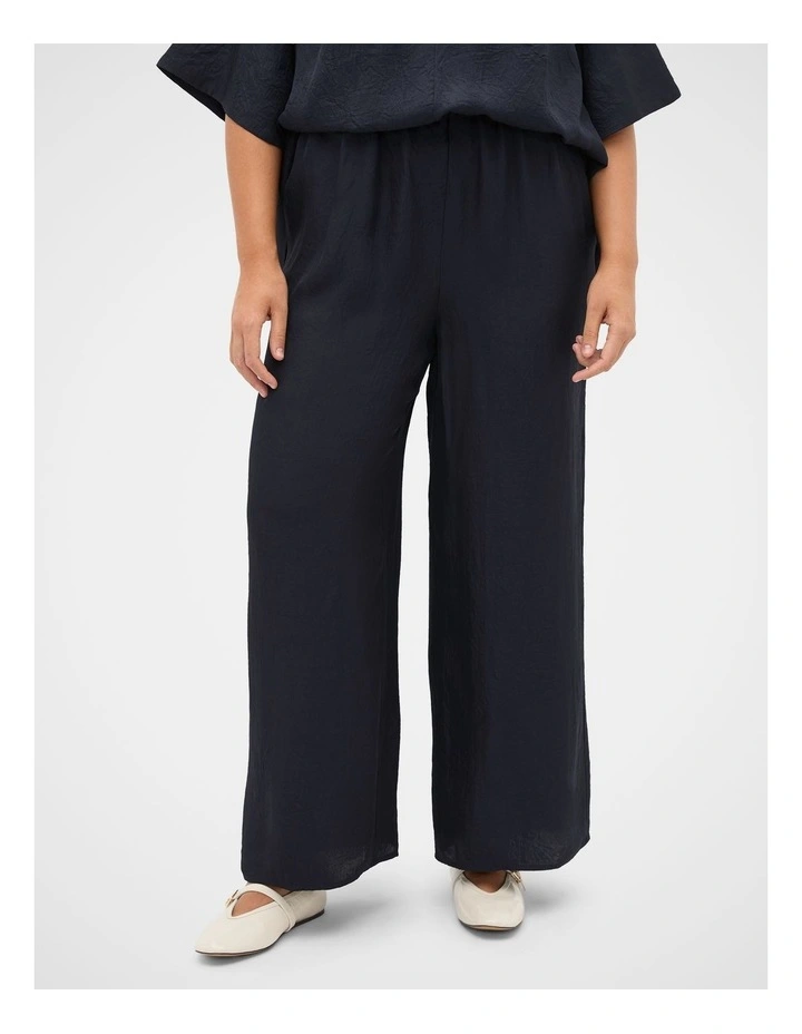 Textured Satin Easy Wide Leg Pant image 5